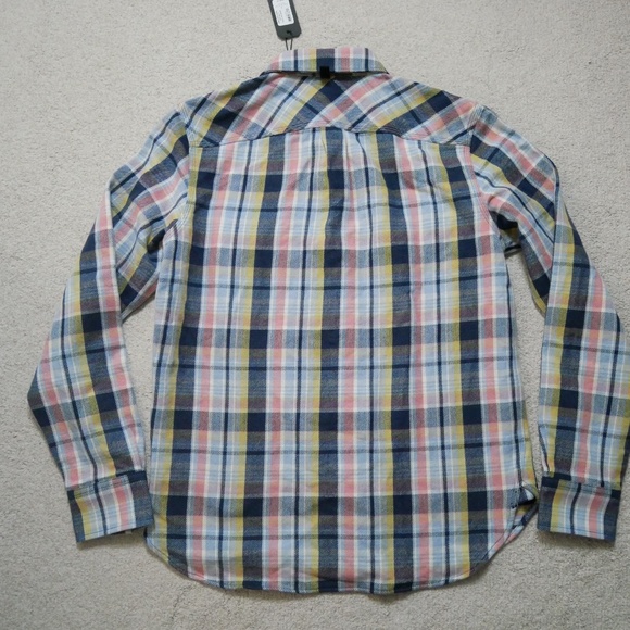 NWT rag & bone pink multi plaid Jack shirt Small - Picture 7 of 7
